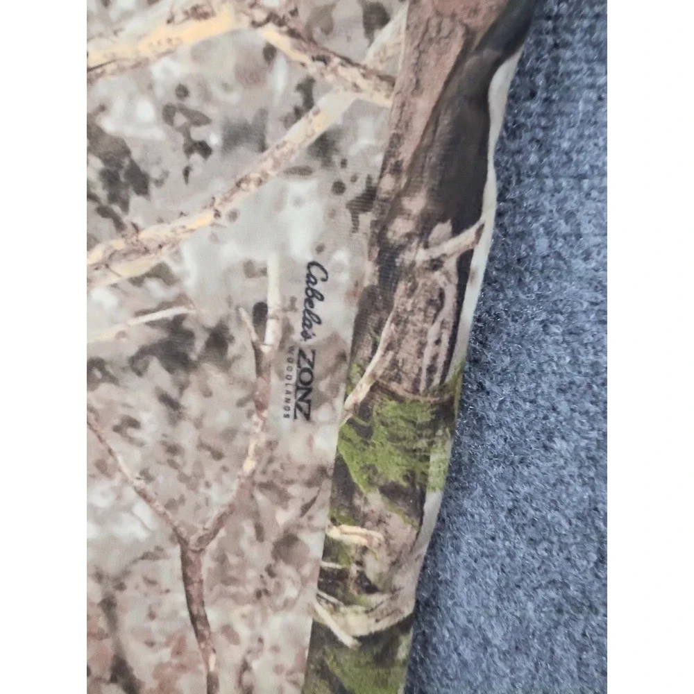 Cabela's ZONZ Woodlands Mens 34 Reg Camouflage Cargo Hunting Pants 1493